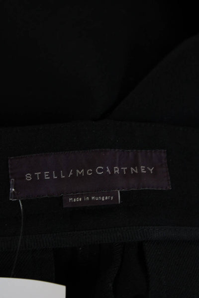 Stella McCartney Womens Ankle Dress Pants Black Wool Blend Size 28