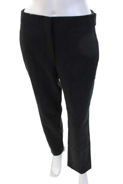 Theory Mens Dress Pants Black Polyester Blend Button Size 2