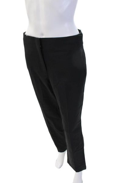 Theory Mens Dress Pants Black Polyester Blend Button Size 2