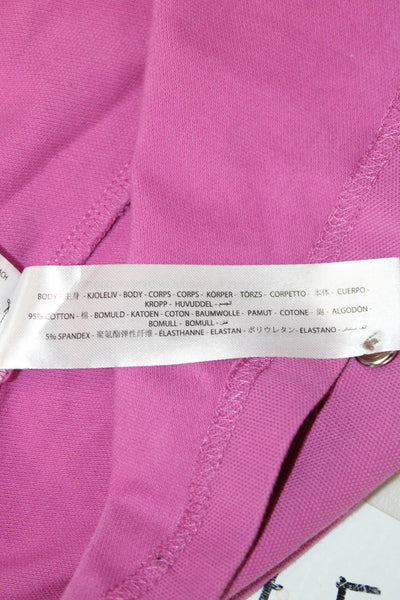 Ariat Womens Pink Sleeveless Collared Polo Basic Cowboy Size L