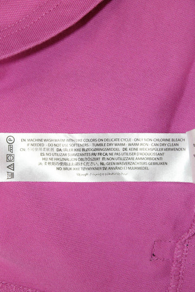 Ariat Womens Pink Sleeveless Collared Polo Basic Cowboy Size L