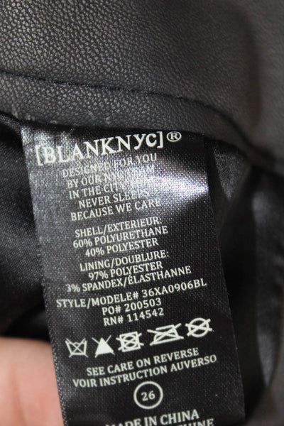BLANKNYC Womens Cargo Mini Skort Dark Gray 60% PU 40% Polyester Size 26