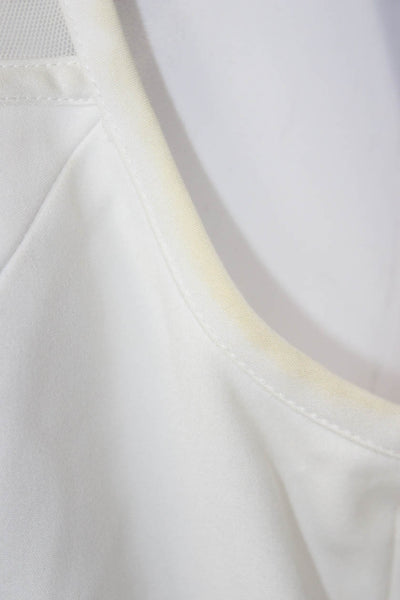 Catherine Catherine Malandrino Womens Fit & Flare Dress White Short Size 10