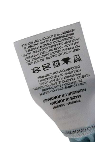 Nike Womens Basic Sleeveless Tunic Tank Light Blue Round Neck Size S