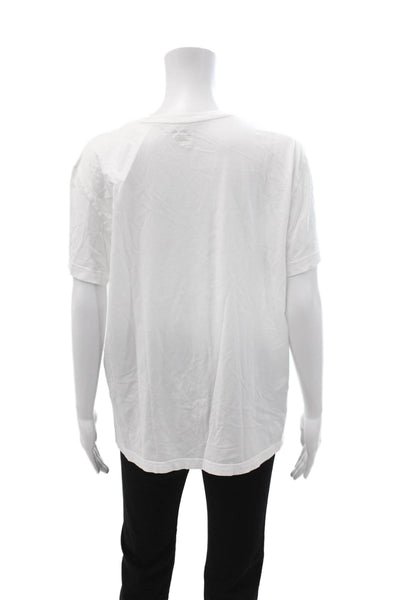 Lacoste Unisex Basic White Pima Cotton Crew Neck Short Sleeve T-Shirt Size XL
