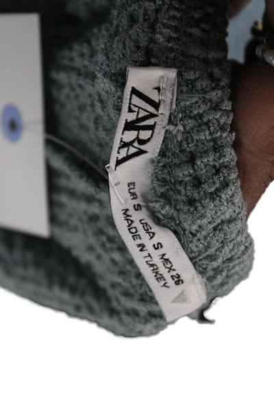 Zara Womens Sweatpants Gray Solid Poly Blend Fall Size S
