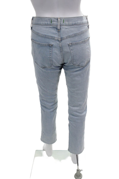 J Brand Womens Light Blue Ankle Cropped Mid Rise Jeans Size 28