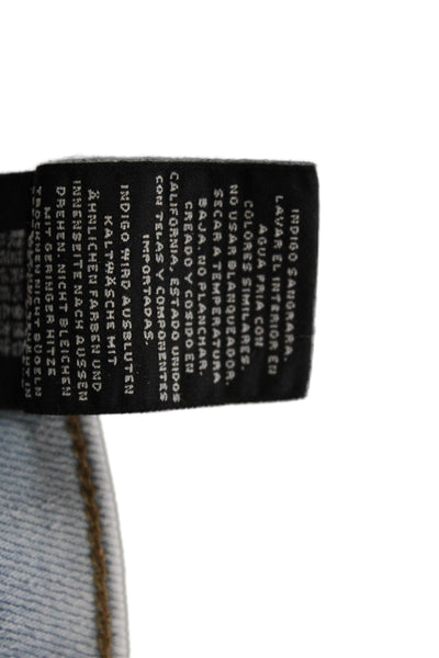 J Brand Womens Light Blue Ankle Cropped Mid Rise Jeans Size 28