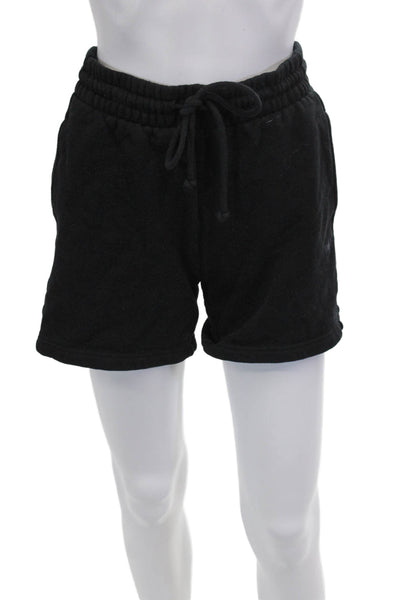 TNA Unisex Black Sweat Shorts Drawstring Size XS