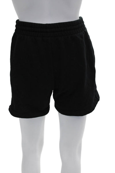 TNA Unisex Black Sweat Shorts Drawstring Size XS