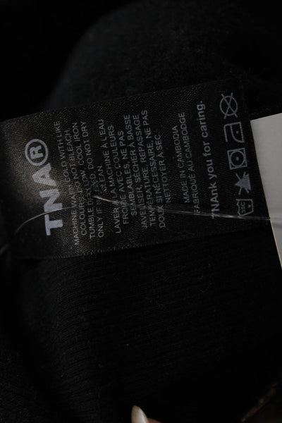 TNA Unisex Black Sweat Shorts Drawstring Size XS