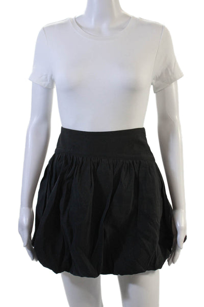 Zara Womens Mini Skater Skort Black 100% Polyester Size XL
