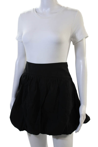 Zara Womens Mini Skater Skort Black 100% Polyester Size XL