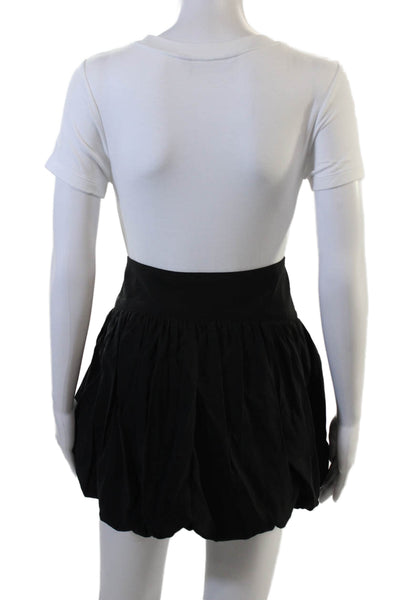 Zara Womens Mini Skater Skort Black 100% Polyester Size XL