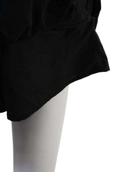 Zara Womens Mini Skater Skort Black 100% Polyester Size XL