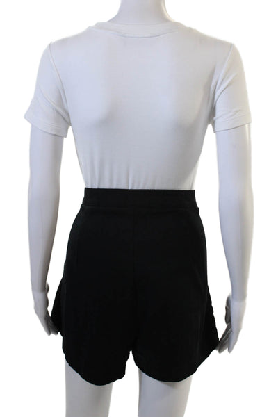 Zara Womens Solid Black Polyester Skort Size XL