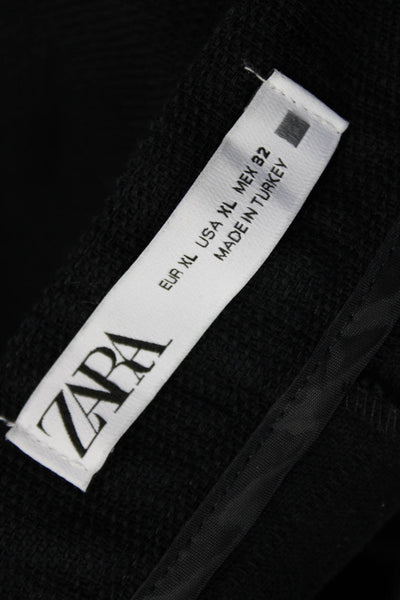 Zara Womens Solid Black Polyester Skort Size XL
