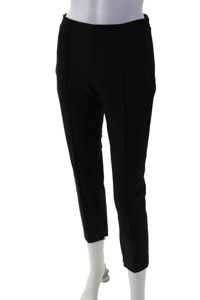 Theory Women Ankle Cropped Dress Pants Black Hook & Eye Size 4