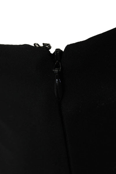 Theory Women Ankle Cropped Dress Pants Black Hook & Eye Size 4