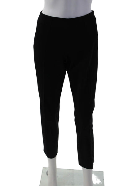 Theory Women Ankle Dress Pants Black Cotton Rayon Spandex Size 4