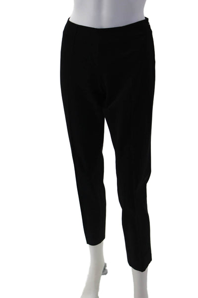Theory Women Ankle Dress Pants Black Cotton Rayon Spandex Size 4