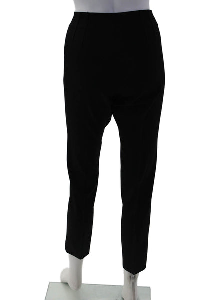 Theory Women Ankle Dress Pants Black Cotton Rayon Spandex Size 4