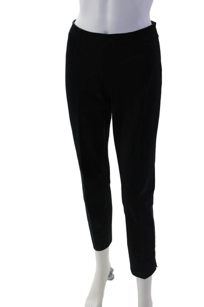 Theory Womens Ankle Dress Pants Black Zip Closure Size 4