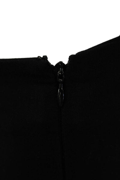 Theory Womens Ankle Dress Pants Black Zip Closure Size 4