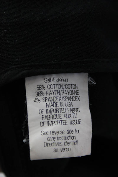 Theory Womens Ankle Dress Pants Black Zip Closure Size 4