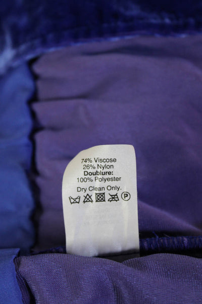J Crew Womens Dark Blue Sleeveless Round Neck Blouse 74% Viscose Size 12