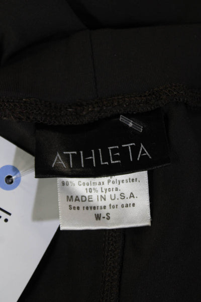 Athleta Unisex Black Coolmax Lycra Sports Shorts Size S