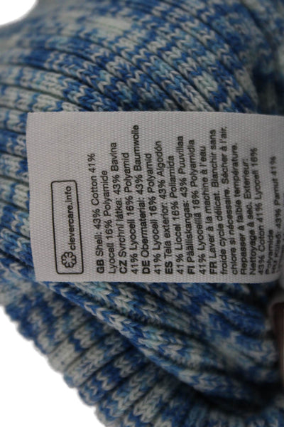 Paris Atelier + Other Stories Unisex Pullover Sweater Blue Geometric Size S