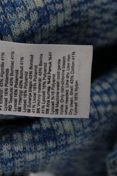 Paris Atelier + Other Stories Unisex Pullover Sweater Blue Geometric Size S