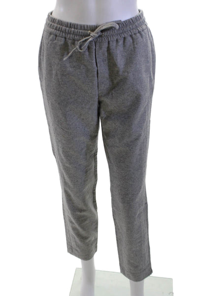 Whistles Women Jogger Sweatpants Gray Drawstring Wool Blend Size 2