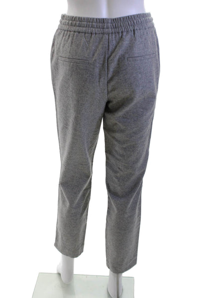 Whistles Women Jogger Sweatpants Gray Drawstring Wool Blend Size 2