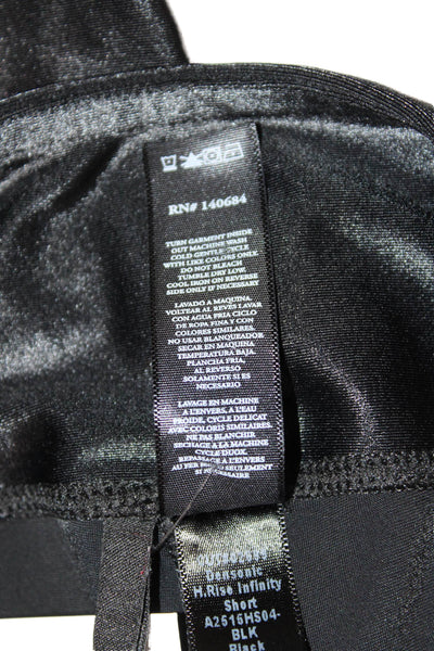 Koral Unisex Black Biker Shorts 85% Polyamide 15% Lycra Size XS