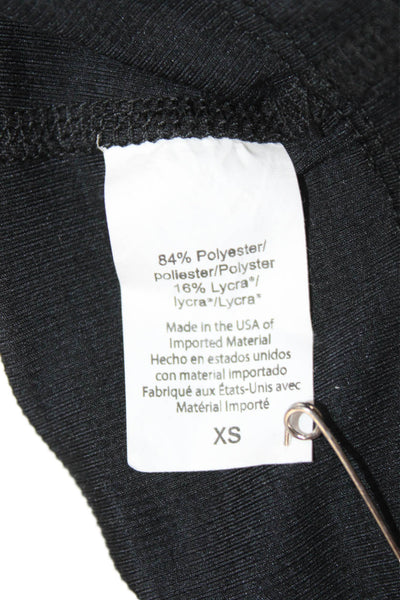 Beyond Yoga Womens Cropped Tank Black Round Neck Size S