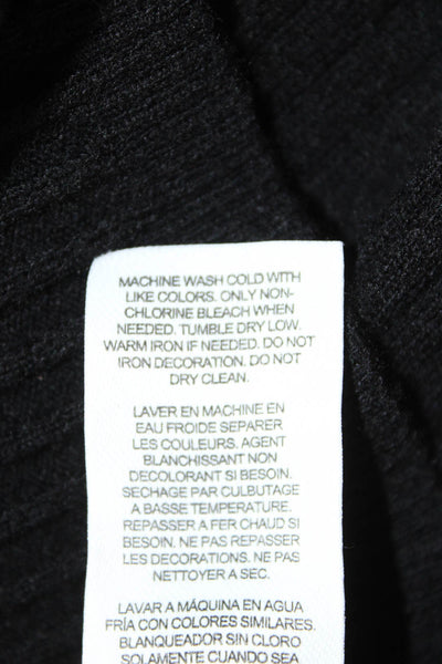 Habitual Womens Basic Tunic Tank Sleeveless Black Round Neck Size 10