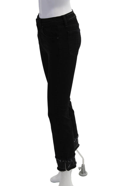 Rag & Bone Womens Cropped Flared Black Jeans Size 26