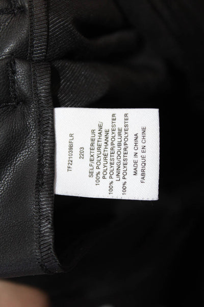 Derek Lam 10 Crosby Women Paperbag Cropped Ankle Pants Black Size 4