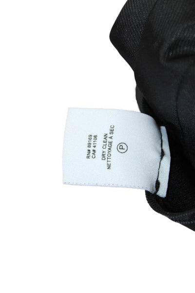 Derek Lam 10 Crosby Women Paperbag Cropped Ankle Pants Black Size 4