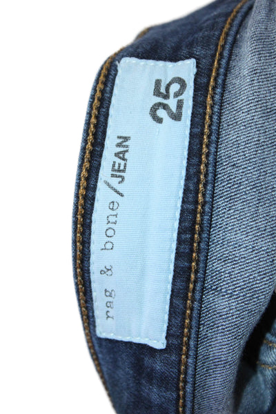 Rag & Bone Jean Womens Ankle Skinny Jeans Dark Blue Size 25