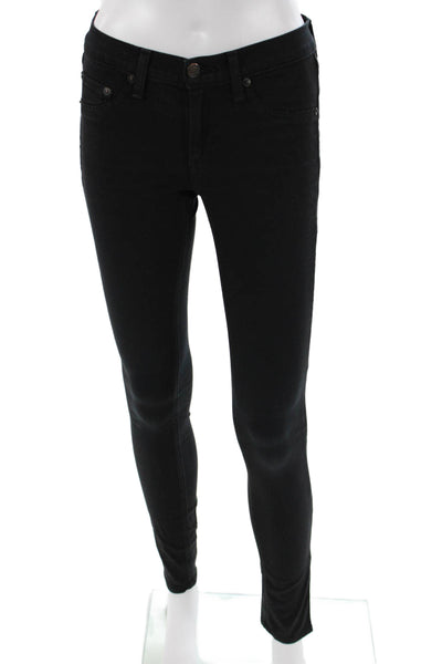 Rag & Bone Jean Womens Skinny Jegging Jeans Black Low Rise Inseam 30 Size 26