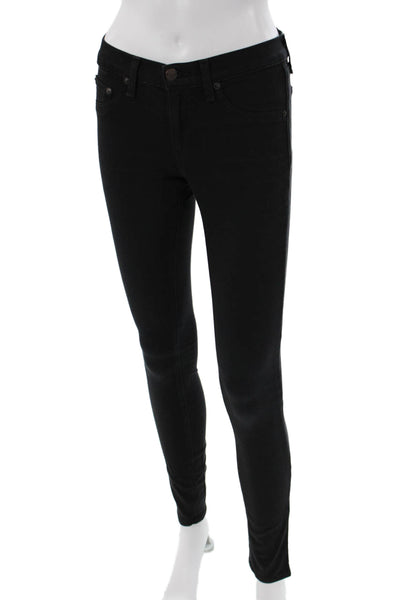 Rag & Bone Jean Womens Skinny Jegging Jeans Black Low Rise Inseam 30 Size 26