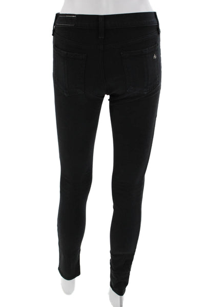 Rag & Bone Jean Womens Skinny Jegging Jeans Black Low Rise Inseam 30 Size 26