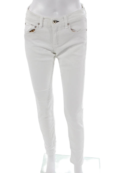 Rag & Bone Jean Women Skinny Jeans White Low Rise Size 26
