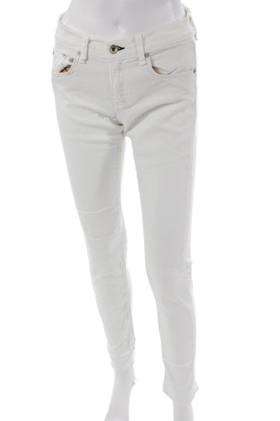 Rag & Bone Jean Women Skinny Jeans White Low Rise Size 26