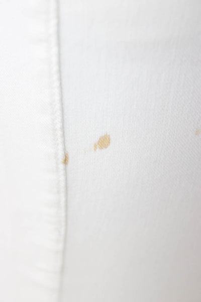 Mother Women Ankle Cropped White Jeans Size 25