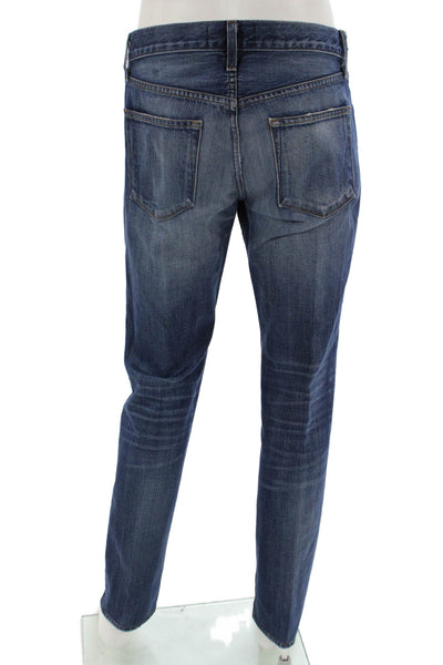 J Brand Mens Dark Blue Straight Jeans 100% Cotton Button Size 31
