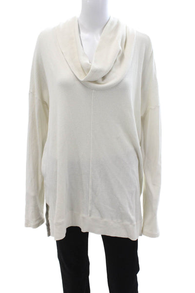 Splendid Unisex White Turtleneck Pullover Sweater Long Sleeve Size XL